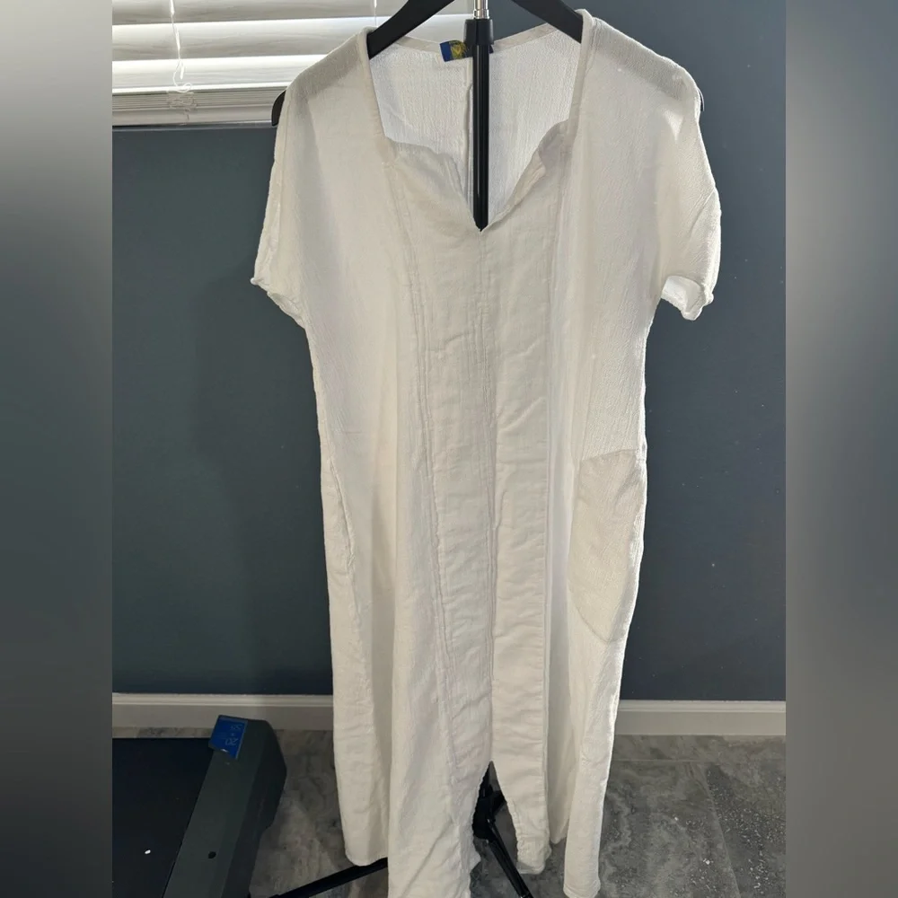 Elegant White Swim Coverup
